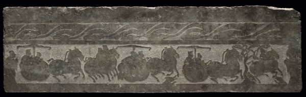 Funerary Relief with Chariot Procession, 2nd Century. Creator: Unknown.