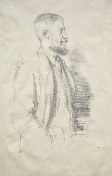 George Bernard Shaw, 1897. Creator: William Rothenstein (British, 1872-1945).