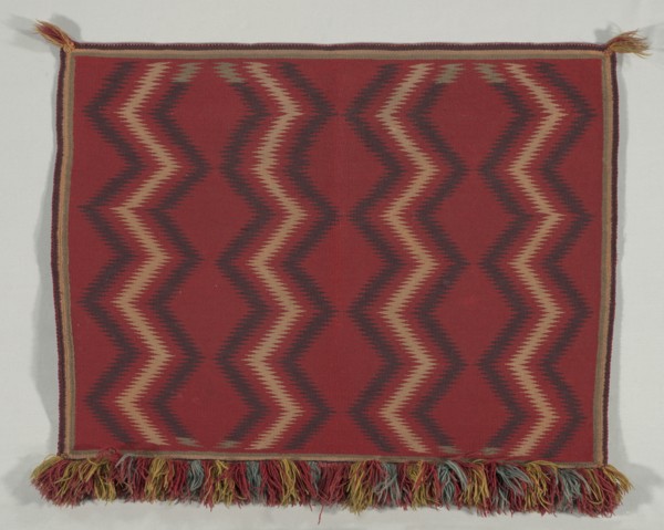 Germantown Eyedazzler Saddle Throw , c.1875. Creator: Unknown.