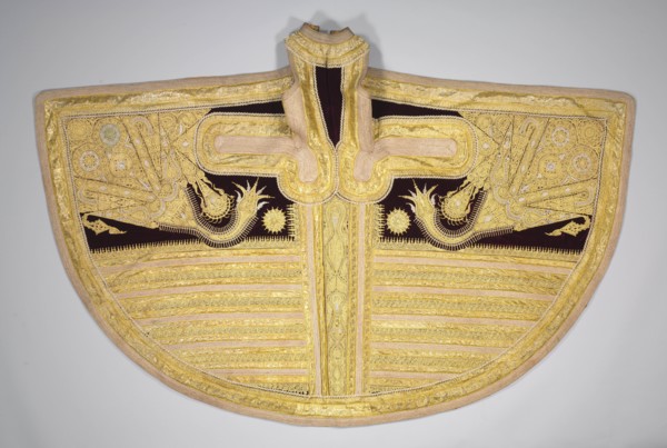 Gold-Thread Embroidered Garment for a Woman, late 1800s. Creator: Unknown.