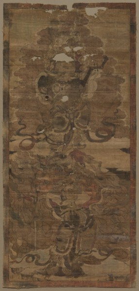 Guardian Kings: Dhrtarastra and Virupaksa, 1st half of 1300s. Creator: Unknown.
