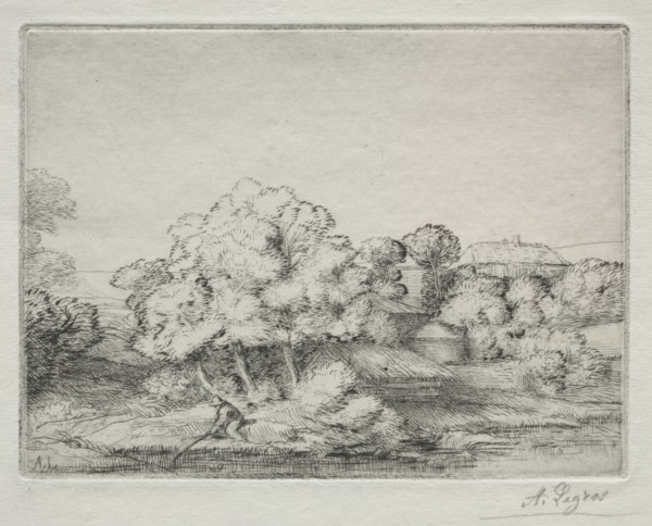 Hamlet near the Lake (Hameau près du Lac). Creator: Alphonse Legros (French, 1837-1911).