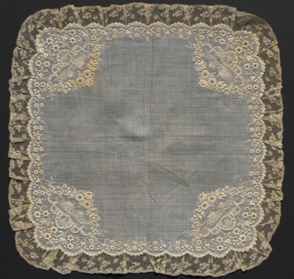 Handkerchief, 1700s. Creator: Unknown.