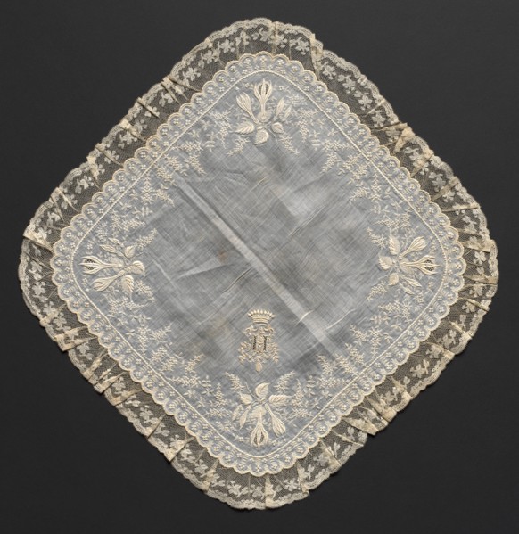 Handkerchief, 1800s. Creator: Unknown.