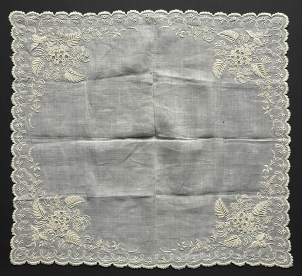 Handkerchief, 1857. Creator: Unknown.