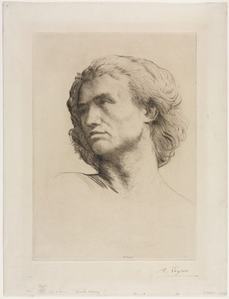 Head of a Man. Creator: Alphonse Legros (French, 1837-1911).