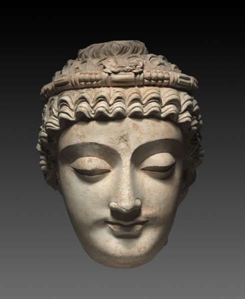 Head of Bodhisattva Avalokiteshvara, 300s-400s. Creator: Unknown.