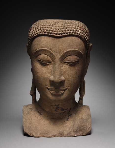 Head of Buddha, 1350-1425. Creator: Unknown.