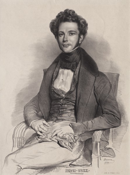 Henri Herz, Pianist , 1832. Creator: Achille Devéria (French, 1800-1857).