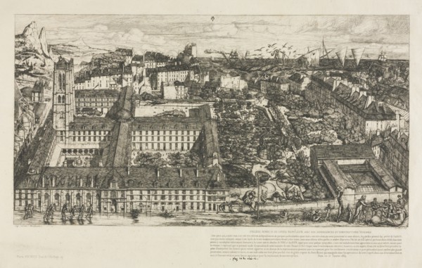 Henry IV College, 1863-1864. Creator: Charles Meryon (French, 1821-1868).