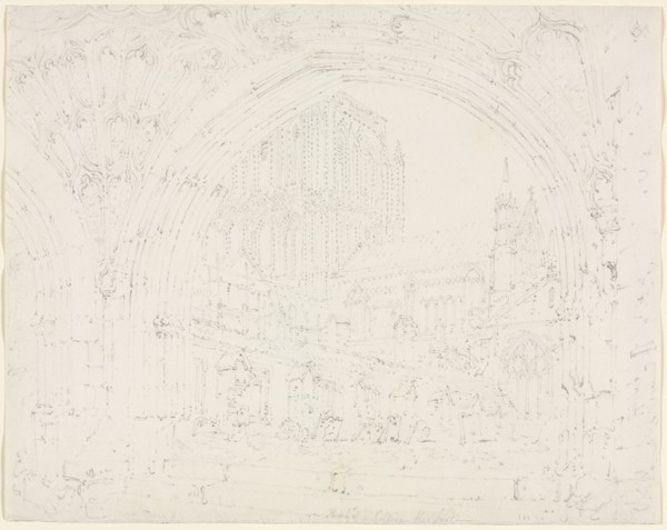 Hereford Cathedral, c. 1793. Creator: Joseph Mallord William Turner (British, 1775-1851).