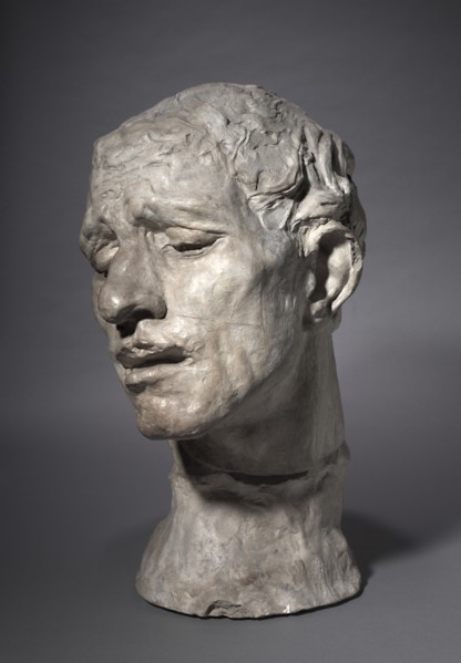 Heroic Head of Pierre de Wissant, One of the Burghers of Calais, 1886. Creator: Auguste Rodin (French, 1840-1917).