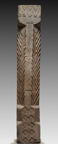 Hollow Tile: Column from Tomb-Chamber Doorway, 2nd Century. Creator: Unknown.