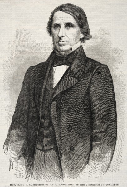 Hon. Elihu B. Washburne, of Illinois, Chairman of the Committee on Commerce, 1860. Creator: Winslow Homer (American, 1836-1910).