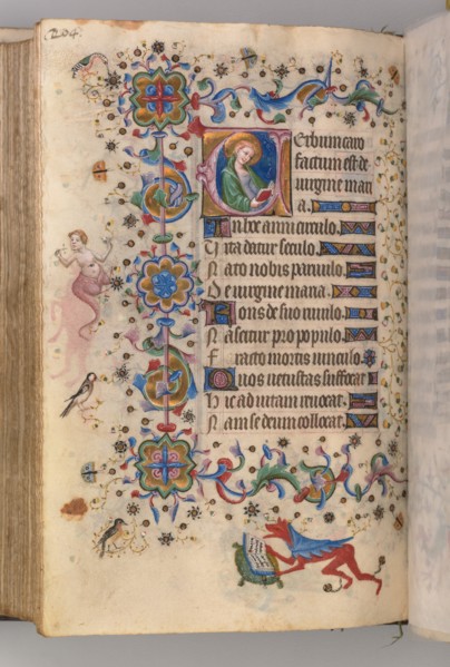 Hours of Charles the Noble, King of Navarre (1361-1425): fol. 102v, Text, c. 1405. Creator: Master of the Brussels Initials and Associates (French).