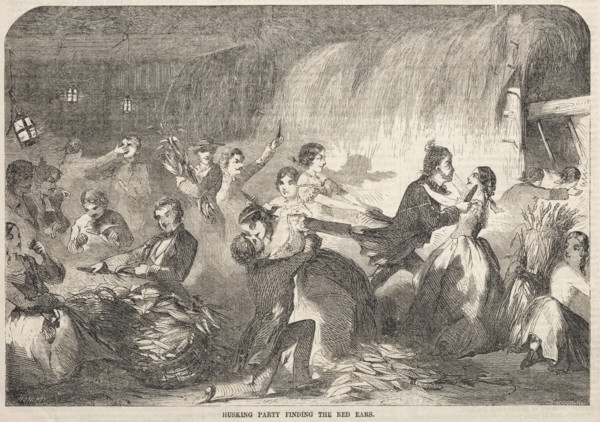 Husking Party Finding the Red Ears, 1857. Creator: Winslow Homer (American, 1836-1910).