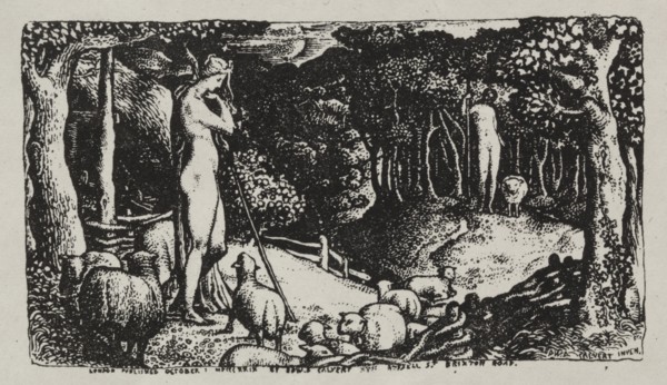 Ideal Pastoral Life, 1829. Creator: Edward Calvert (British, 1799-1883).