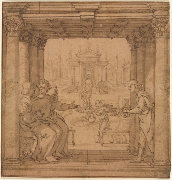Illustration from Torquato Tasso's Gerusalemme Liberata, 1586-1590. Creator: Bernardo Castello (Italian, 1557-1629).