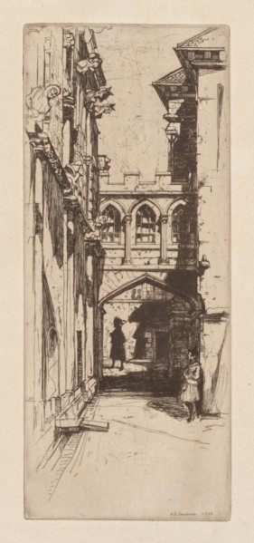 In Stirling Castle or A Scottish Palace (Un Palais Ecossais), 1899. Creator: David Young Cameron (British, 1865-1945).