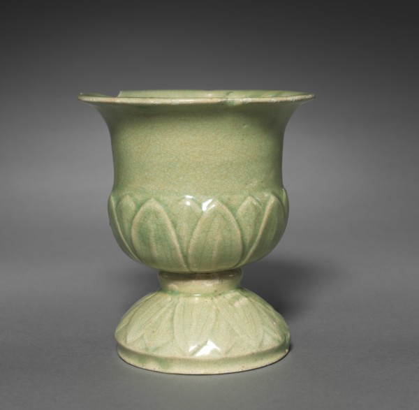 Incense Burner with Lotus Petal Design in Relief, 1100s. Creator: Unknown.