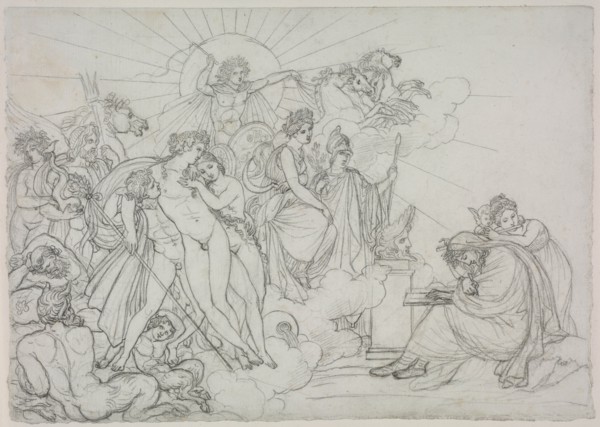 Invocation to the Divinities who preside over Agriculture from Virgil's "Georgics", after 1798. Creator: Anne-Louis Girodet de Roucy-Trioson (French, 1767-1824).