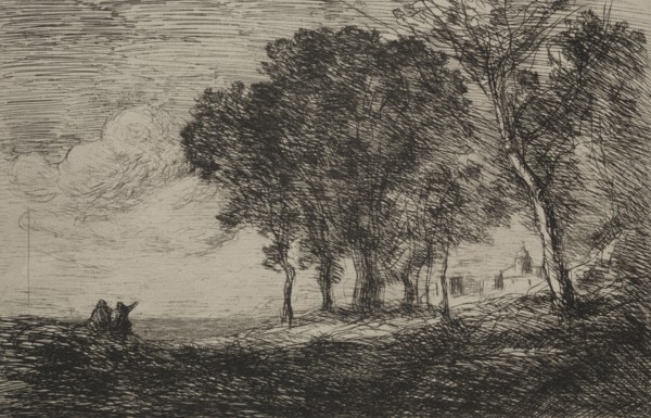 Italian Landscape, c. 1865. Creator: Jean Baptiste Camille Corot (French, 1796-1875).