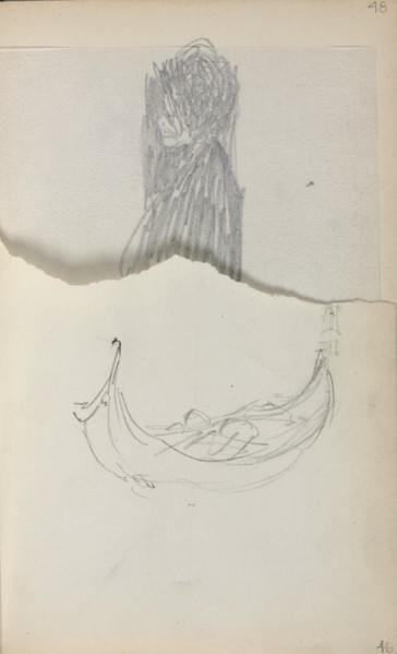 Italian Sketchbook: Gondola (page 46), 1898-1899. Creator: Maurice Prendergast (American, 1858-1924).