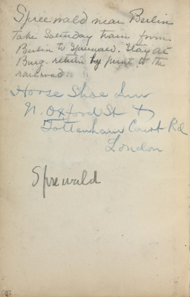 Italian Sketchbook: Notes (page 260), 1898-1899. Creator: Maurice Prendergast (American, 1858-1924).