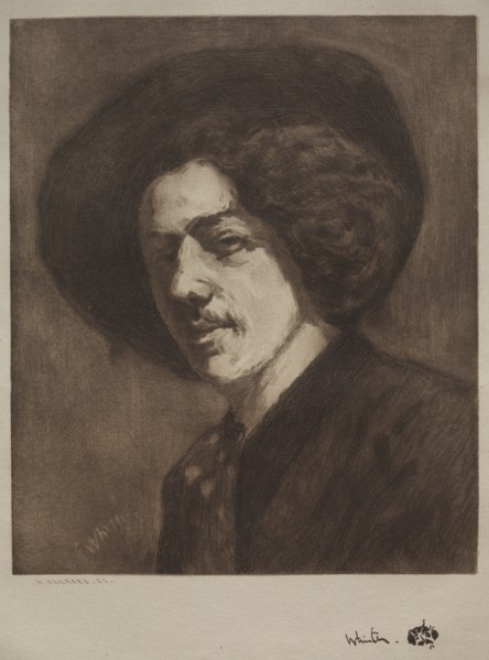 James McNeil Whistler. Creator: Henri Charles Guérard (French, 1846-1897).