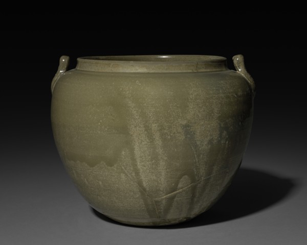 Jar with Handles: Yue ware, c. 800s. Creator: Unknown.