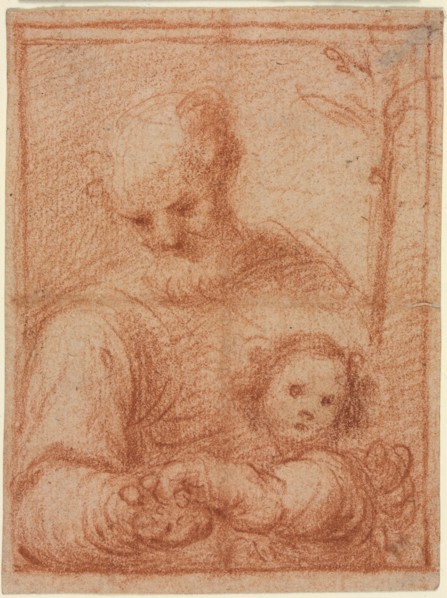 Joseph and Child (recto), 16th century. Creator: Unknown.