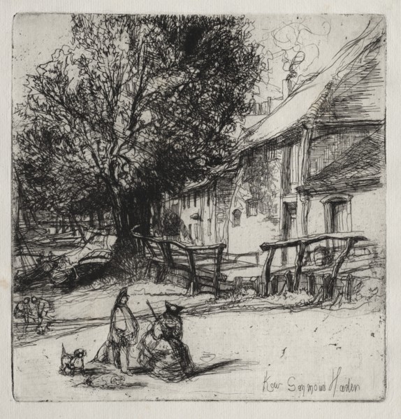 Kew Side. Creator: Francis Seymour Haden (British, 1818-1910).