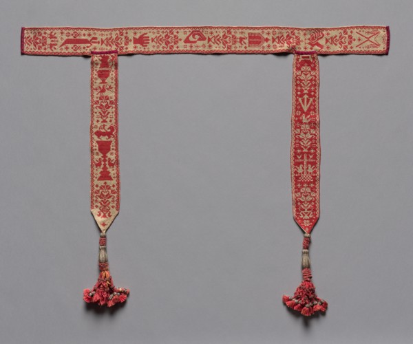 Knitted Bible Mark (Two of Four), 18th-19th century. Creator: Unknown.