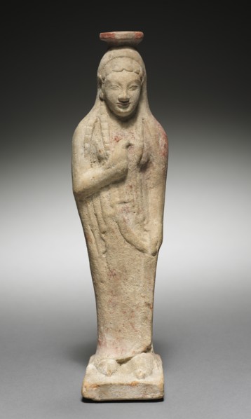 Kore Holding a Dove, 525-500 BC. Creator: Unknown.