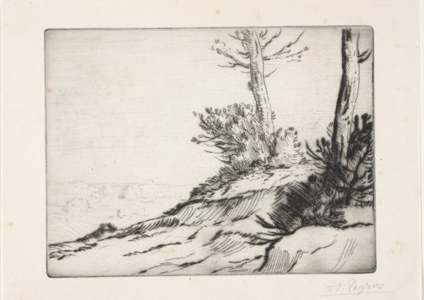 La butte aux broussailles. Creator: Alphonse Legros (French, 1837-1911).