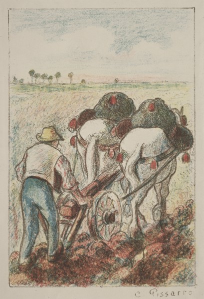 La Charrue, 1901. Creator: Camille Pissarro (French, 1830-1903).