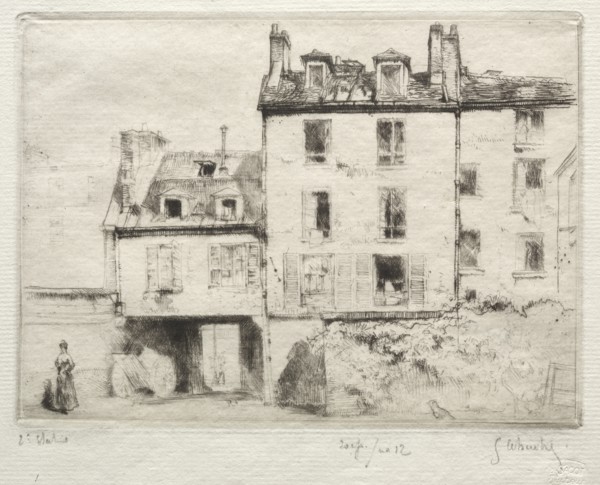 La rue Lacépède: le cour de lAciereur Cottens. Creator: Gustave Leheutre (French, 1861-1932).