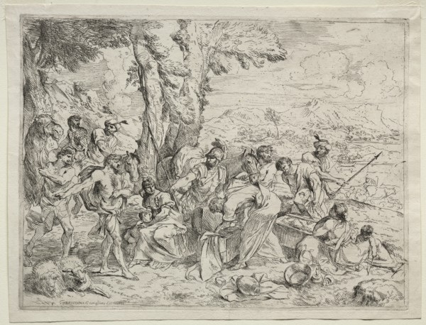 Laban Searching for Idols in Rachel's Baggage, c. 1635. Creator: Giovanni Benedetto Castiglione (Italian, 1609-1664).