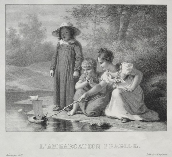 LAmbarcation fragile. Creator: Antoine Béranger (French, 1785-1867).