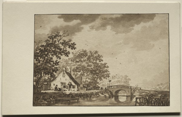 Landscape with Cottage and Bridge, 1700s?. Creator: Unknown.