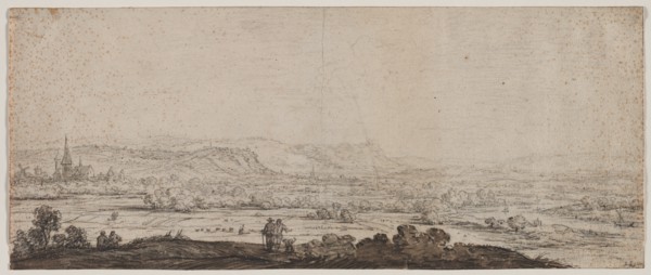 Landscape with the Village of Schenkenschanz, Gelderland, 1600s. Creator: Herman Saftleven (Dutch, 1609-1685).