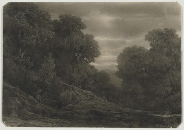 Landscape with Trees. Creator: Jean-Philippe George (Swiss, 1818-1888).