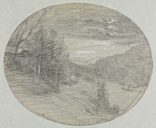 Landscape, 1800s. Creator: François-Auguste Ravier (French, 1814-1895).