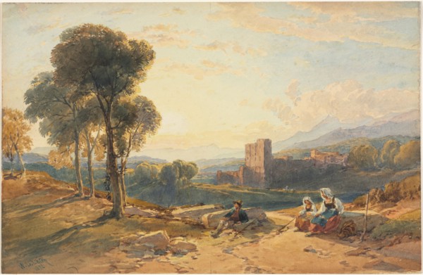 Landscape, Italy, 1872. Creator: William Leighton Leitch (British, 1804-1883).
