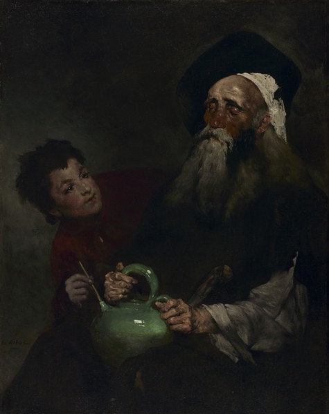 Lazarillo de Tormes and His Blind Master, before 1880. Creator: Théodule Ribot (French, 1823-1891).