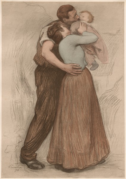 Le Baiser, 1898. Creator: Victor Emile Prouvé (French, 1858-1943); Imprimerie Champenois.