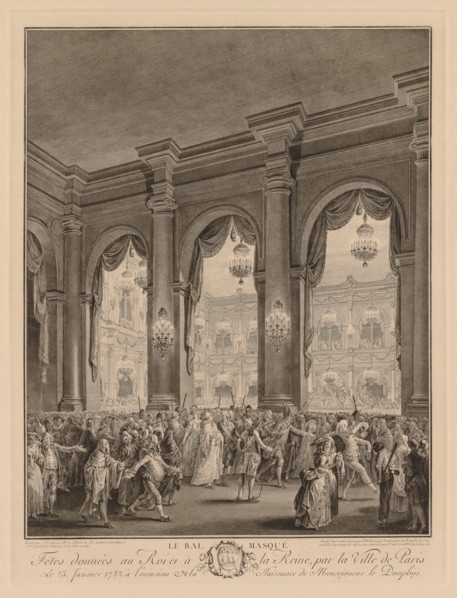 Le bal masqué donné à lHôtel de Ville, le 23 janvier 1782. Creator: Jean-Michel the Younger Moreau (French, 1741-1814).