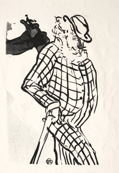 Le Café-concert: Chanteur Americain, 1893. Creator: Henri de Toulouse-Lautrec (French, 1864-1901).