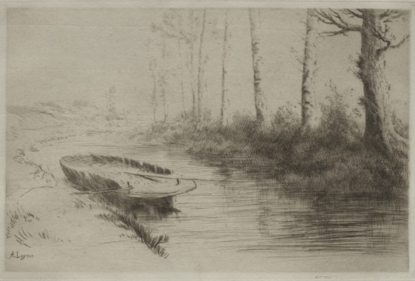 Le Canal: Effet du matin. Creator: Alphonse Legros (French, 1837-1911).