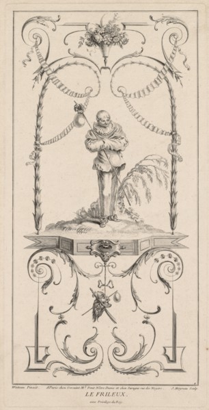 Le Frileux, Arabesque. Creator: Jean Moyreau (French, 1690-1762).